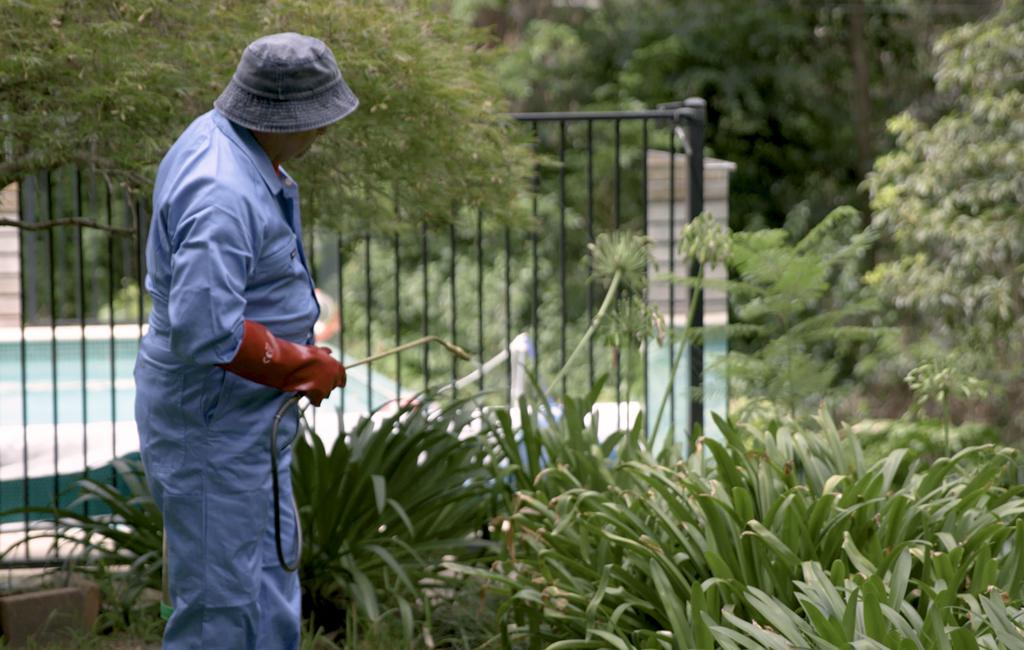 Talking Pest Control: Stephen Spraying Foliage with DEMAND