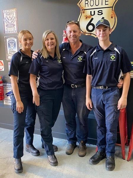 Dynamic Duo: Jodi & Colin Urey with their kids 